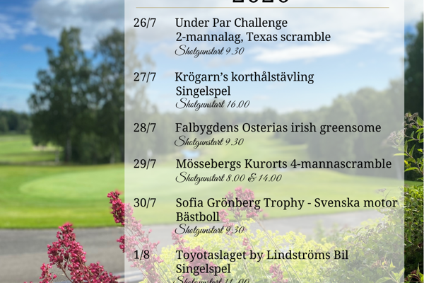 Golfveckan 2026