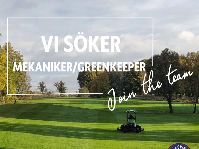 Vi söker mekaniker/greenkeeper