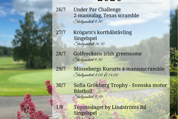 Golfveckan 2026